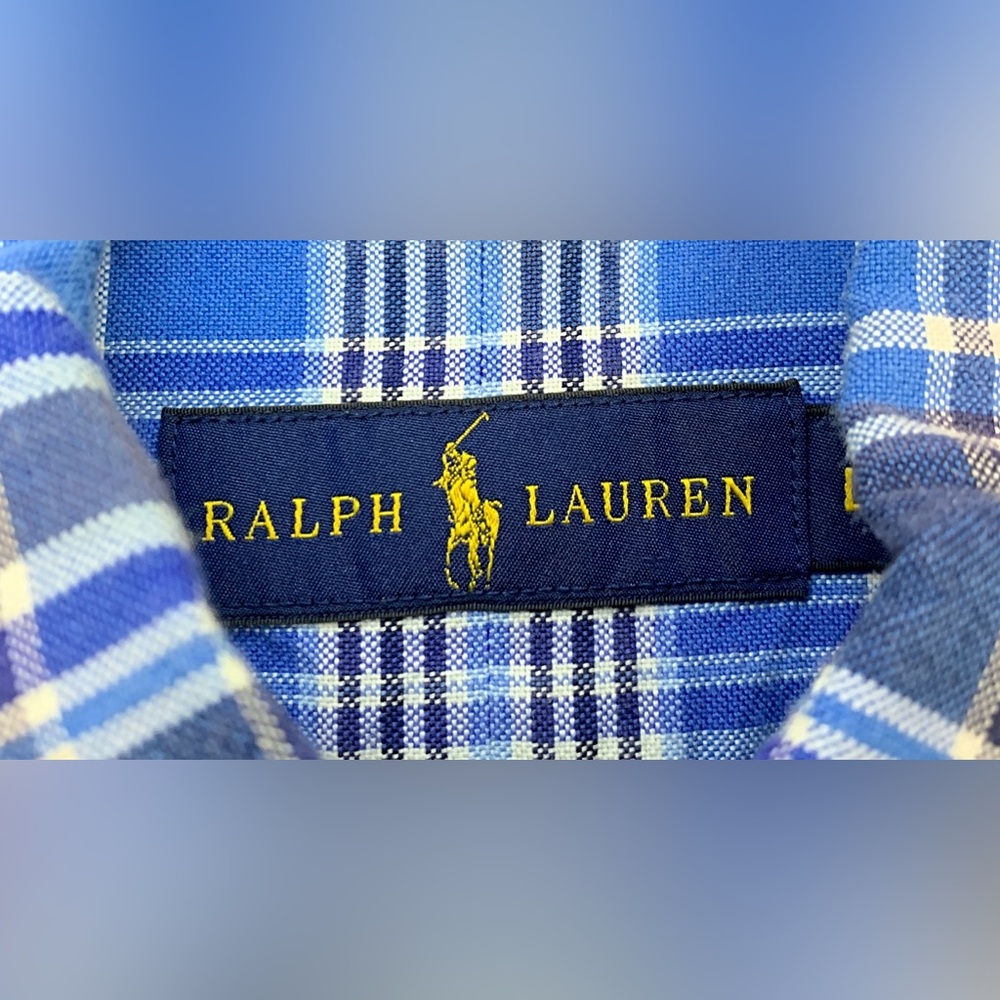 Short sleeve button down, Oxford cloth shirt by Ralph Lauren - Picture 4 of 4